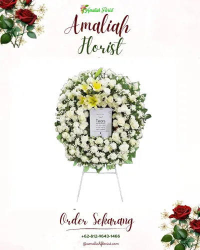 Krans Bunga Duka Cita di Pelapuan